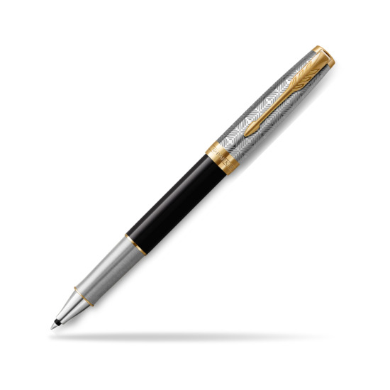 Sonnet Premium Metal & Black GT Rollerball Pen