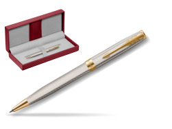 Parker Sonnet Silver Mistral GT Ballpoint Pen in the red leather box