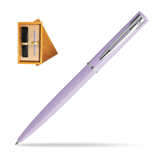 Waterman Allure PURPLE CT Penna a Sfera in single wooden box Honey Single Ecru