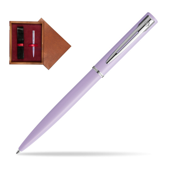 Waterman Allure PURPLE CT Penna a Sfera in single wooden box Mahogany Single Maroon