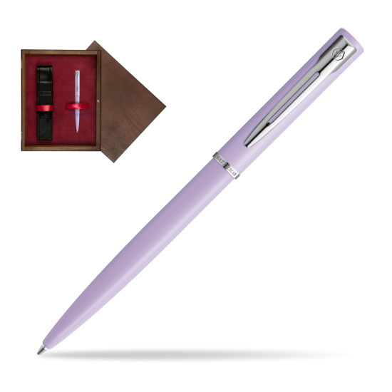Waterman Allure PURPLE CT Penna a Sfera in single wooden box Wenge Single Maroon