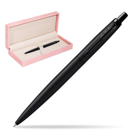 Parker Jotter XL Monochrome Black Pen - Special Edition in suede box pink