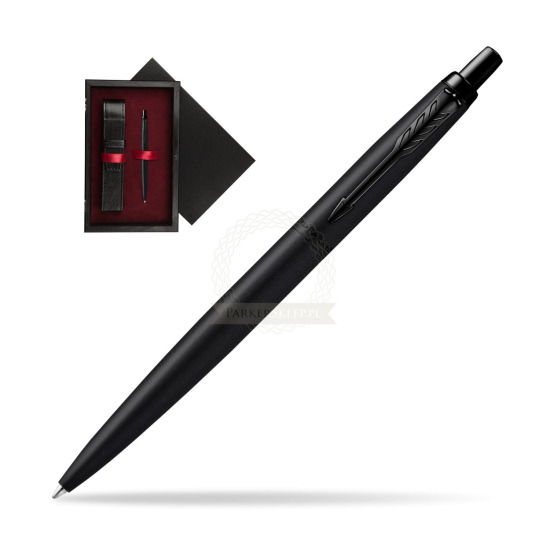 Parker Jotter XL Monochrome Black Pen - Special Edition in single wooden box Black Single Maroon