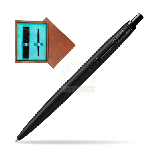 Parker Jotter XL Monochrome Black Pen - Special Edition in single wooden box Mahogany Single Turquoise 
