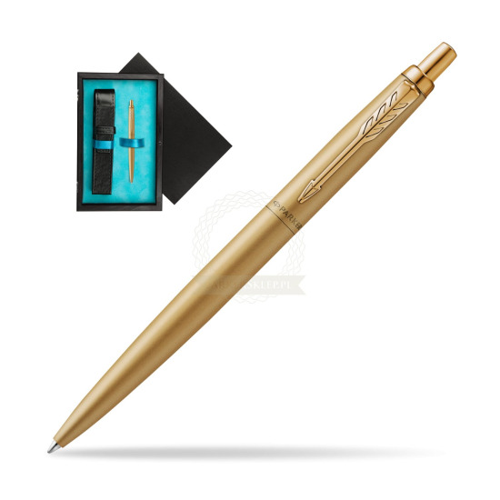 Parker Jotter XL Monochrome Gold Pen - Special Edition in single wooden box Black Single Turquoise