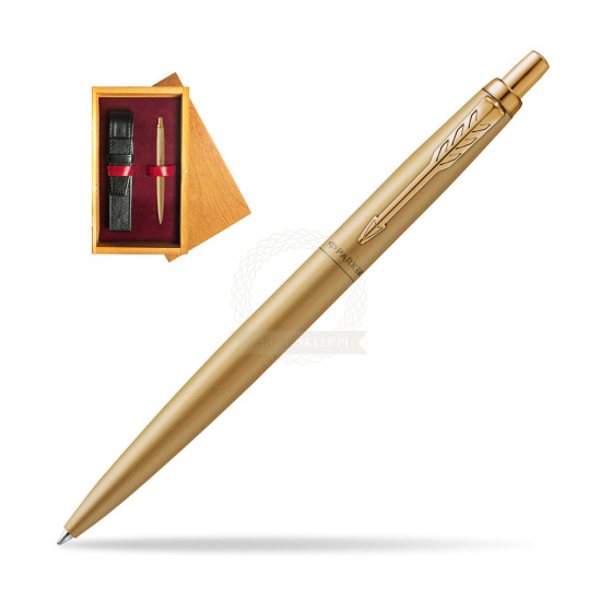 Parker Jotter XL Monochrome Gold Pen - Special Edition in single wooden box Honey Single Maroon