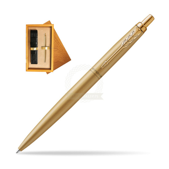 Parker Jotter XL Monochrome Gold Pen - Special Edition in single wooden box Honey Single Ecru