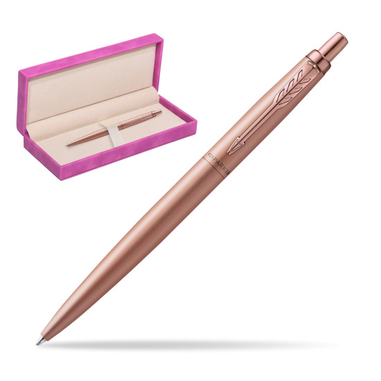 Parker Jotter XL Monochrome Pink Gold Pen - Special Edition in suede box fuchsia