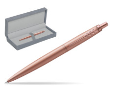Parker Jotter XL Monochrome Pink Gold Pen - Special Edition in suede box grey