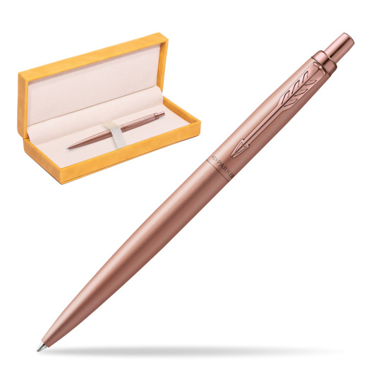 Parker Jotter XL Monochrome Pink Gold Pen - Special Edition in suede box yellow