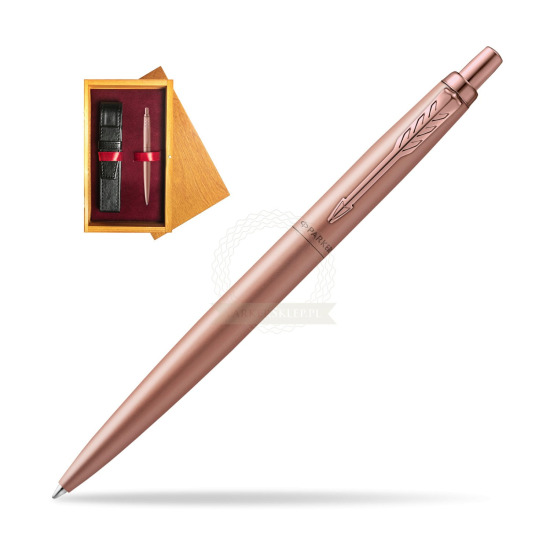 Parker Jotter XL Monochrome Pink Gold Pen - Special Edition in single wooden box Honey Single Maroon