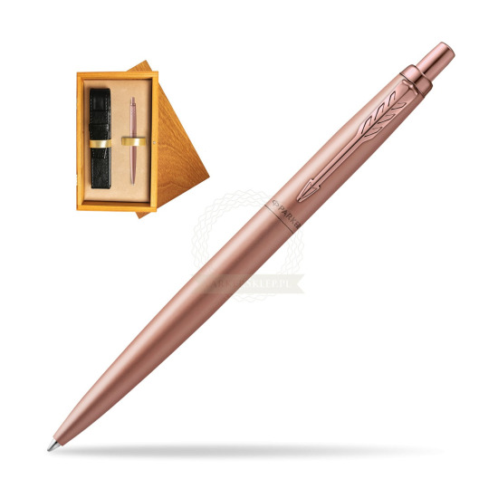 Parker Jotter XL Monochrome Pink Gold Pen - Special Edition in single wooden box Honey Single Ecru