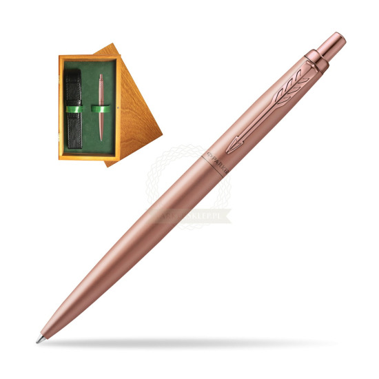 Parker Jotter XL Monochrome Pink Gold Pen - Special Edition in single wooden box Honey Single Green