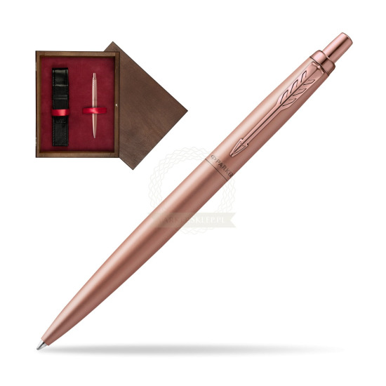 Parker Jotter XL Monochrome Pink Gold Pen - Special Edition in single wooden box Wenge Single Maroon