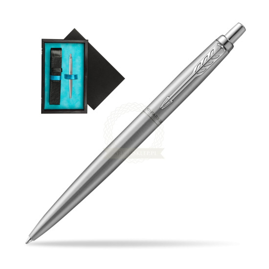 Parker Jotter XL Monochrome Gray Ballpoint Pen - Special Edition in single wooden box Black Single Turquoise