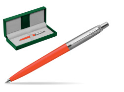 Parker Jotter Originals Cinnabar Ballpoint Pen in the green leather box