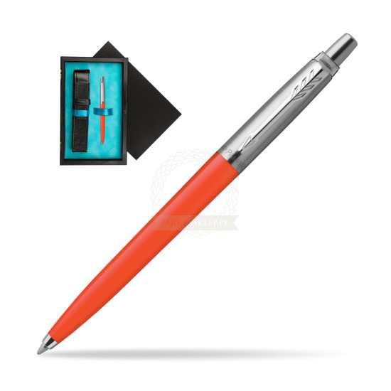 Parker Jotter Originals Cinnabar Ballpoint Pen in single wooden box Black Single Turquoise
