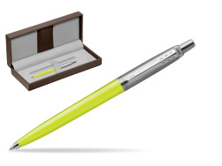 Parker Jotter Originals Limone Ballpen in the brown leather box
