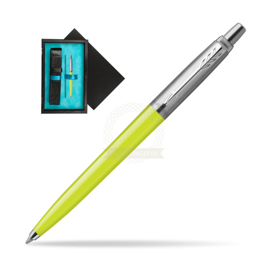 Parker Jotter Originals Limone Ballpen in single wooden box Black Single Turquoise