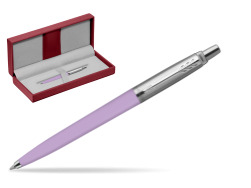 Parker Jotter Originals Pastel Lilac Ballpoint pen in the red leather box