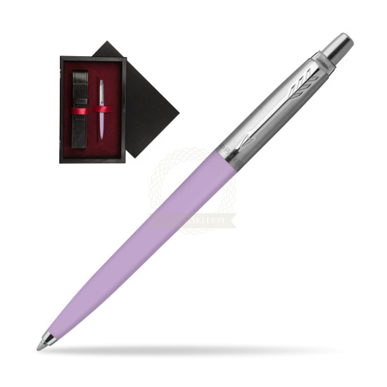 Parker Jotter Originals Pastel Lilac Penna a sfera in single wooden box Black Single Maroon