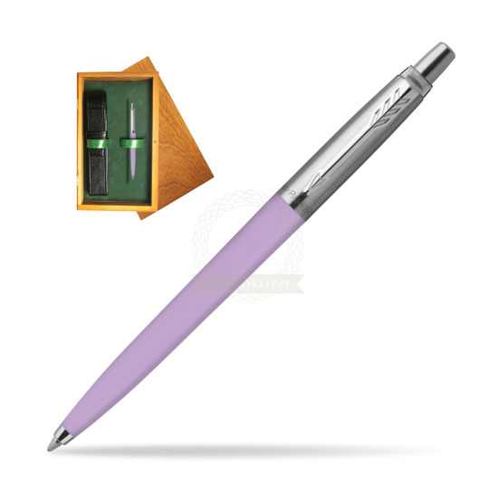 Parker Jotter Originals Pastel Lilac Penna a sfera in single wooden box Honey Single Green