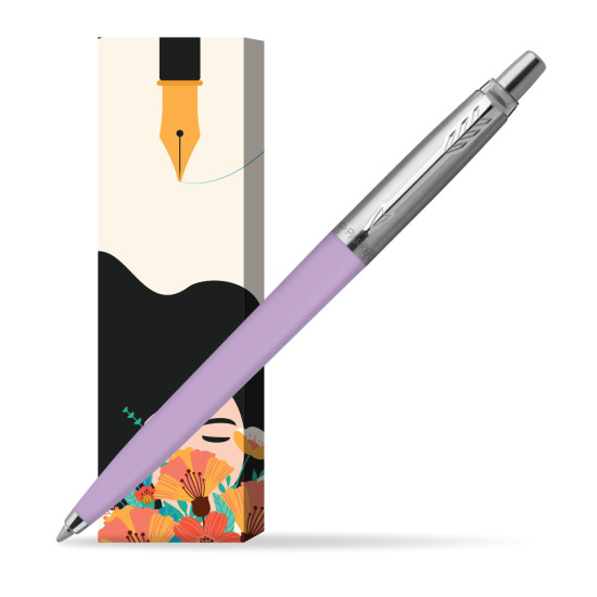 Parker Jotter Originals Pastel Lilac Penna a sfera in cover Poppy