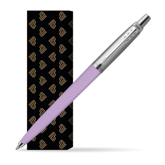Parker Jotter Originals Pastel Lilac Penna a sfera in cover Golden Hearts