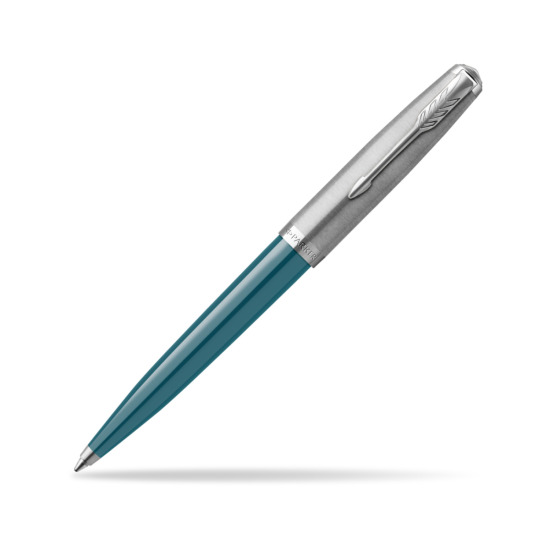 Parker 51 Teal Blue CT ballpoint pen