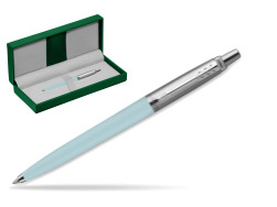 Parker Jotter Originals Pastel Baby Blue Ballpen - Special Edition in the green leather box