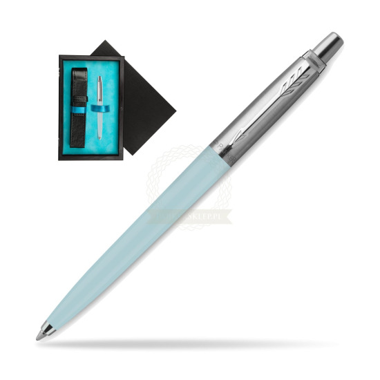 Penna Bambina blu pastello Parker Jotter Originals - Edizione speciale in single wooden box Black Single Turquoise