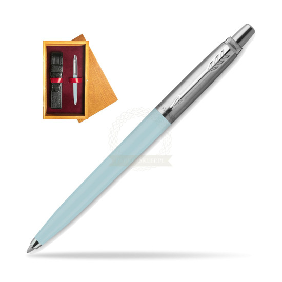 Penna Bambina blu pastello Parker Jotter Originals - Edizione speciale in single wooden box Honey Single Maroon