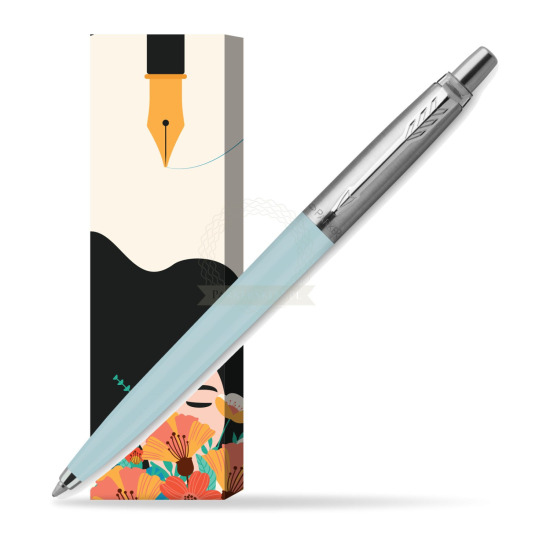 Penna Bambina blu pastello Parker Jotter Originals - Edizione speciale in cover Poppy