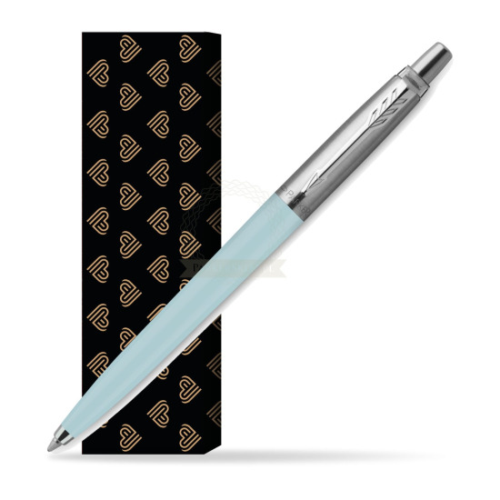 Penna Bambina blu pastello Parker Jotter Originals - Edizione speciale in cover Golden Hearts