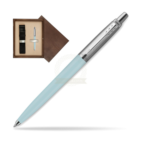 Penna Bambina blu pastello Parker Jotter Originals - Edizione speciale in single wooden box Wenge Single Ecru