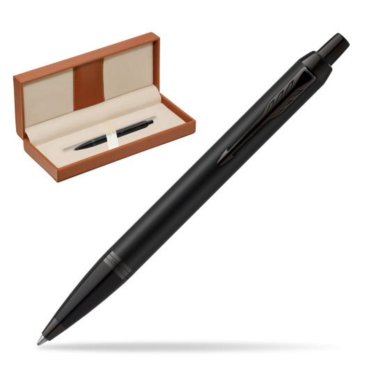 IM Achromatic Black ballpoint pen  in classic box brown