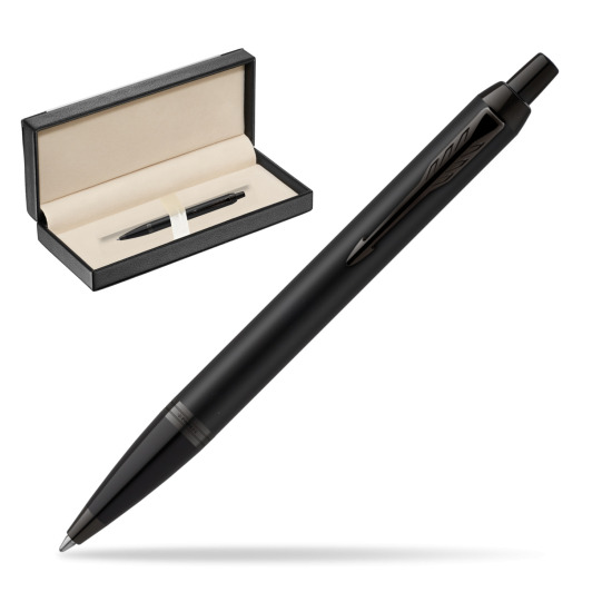 IM Achromatic Black ballpoint pen in classic box black