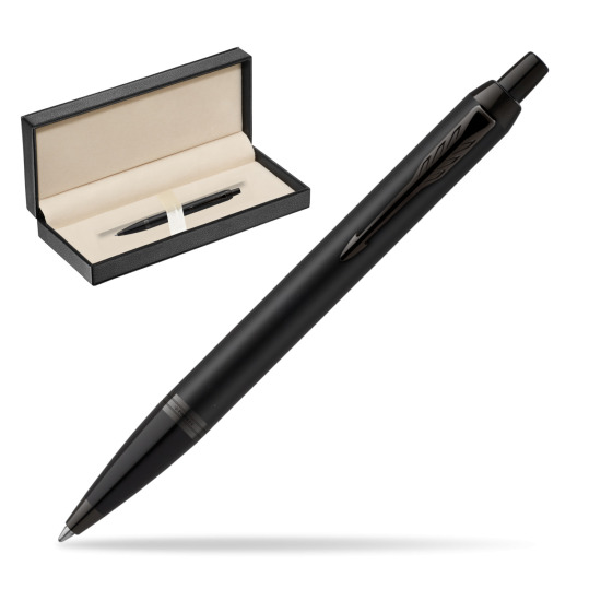 IM Achromatic Black ballpoint pen in classic box pure black