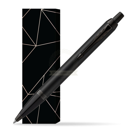 IM Achromatic Black ballpoint pen in cover Lucky