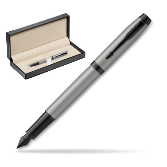 IM Achromatic Gray Fountain Pen in classic box black