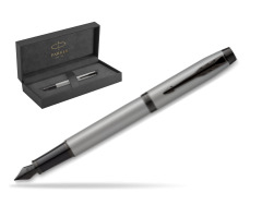 IM Achromatic Gray Fountain Pen in original Parker Prestige box