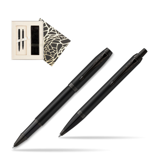 Parker Rollerball + Ballpoint Pen Gift Set IM Achromatic Black  Standard