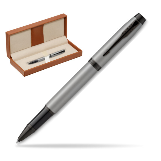 IM Achromatic Gray Rollerball Pen  in classic box brown
