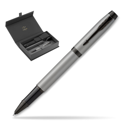 IM Achromatic Gray Rollerball Pen in original Parker box, closed case