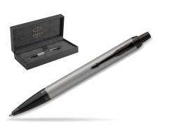 IM Achromatic Gray ballpoint pen in original Parker Prestige box