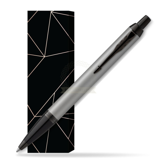 IM Achromatic Gray ballpoint pen in cover Lucky