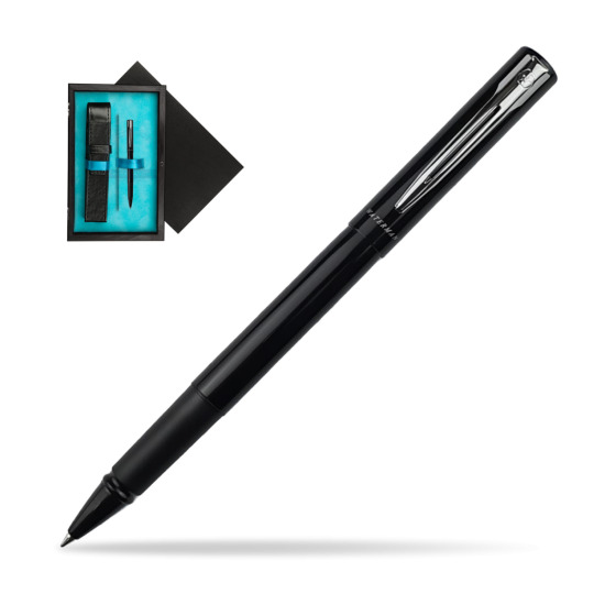Waterman Allure Black CT RollerPenna a Sfera in single wooden box Black Single Turquoise