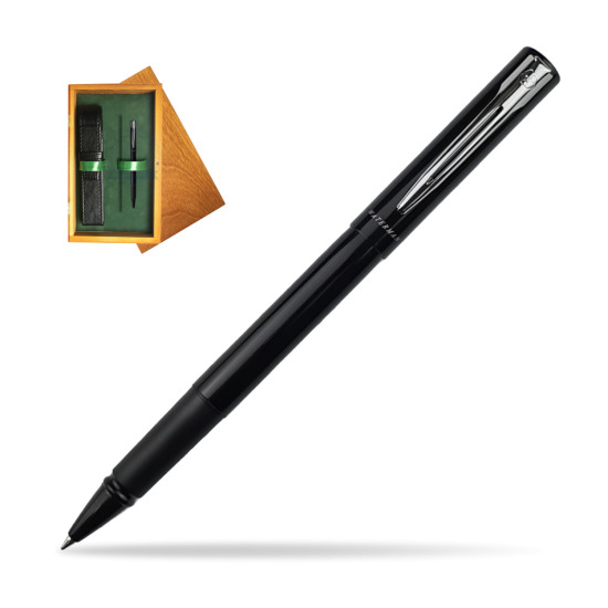 Waterman Allure Black CT RollerPenna a Sfera in single wooden box Honey Single Green