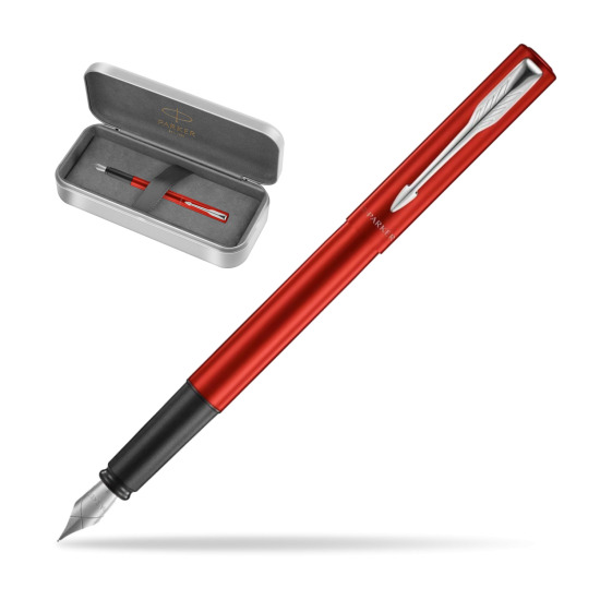 Parker Vector XL Red CT Penna Stilografica in Parker metal gift box, special edition
