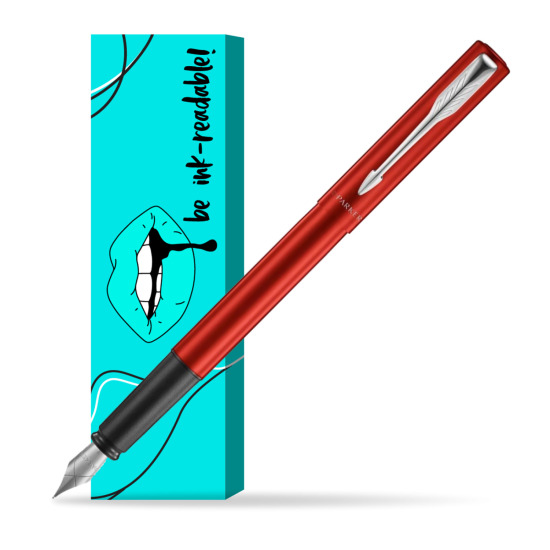 Parker Vector XL Red CT Penna Stilografica in cover Ink-readable